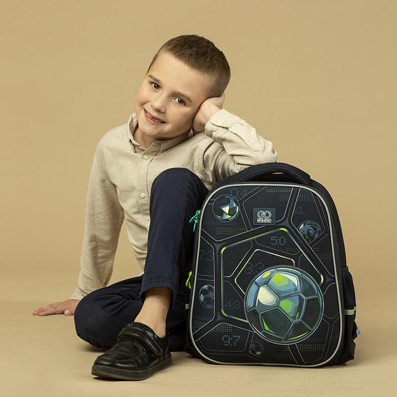 Рюкзак напівкаркасний GoPack Education Winner 38x28x13 см 15 л Синій (GO24-165M-7) - фото 3