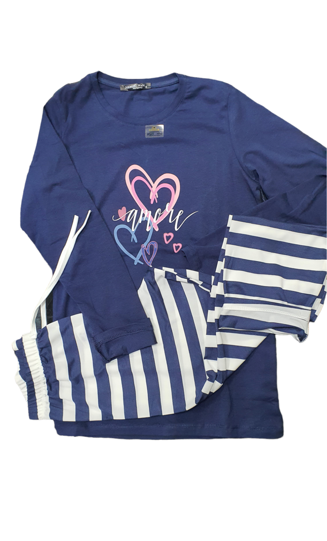 Піжама жіноча бавовна з кишенями XXL Синій - фото 5 Піжама жіноча бавовна з кишенями XXL Синій - фото 5