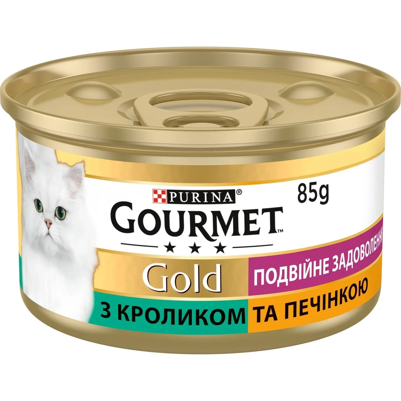 Корм Gourmet Gold Duo с кроликом и печенью для взрослых кошек 85 г 24 шт. (1877619806)
