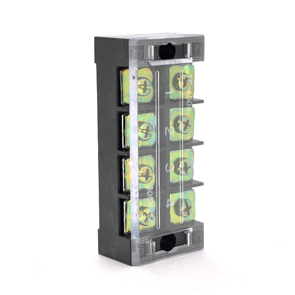 Клемна колодка 4-розрядна TB-4504 45A/600V для кабелів 05-40 мм² (YUT_V4293)