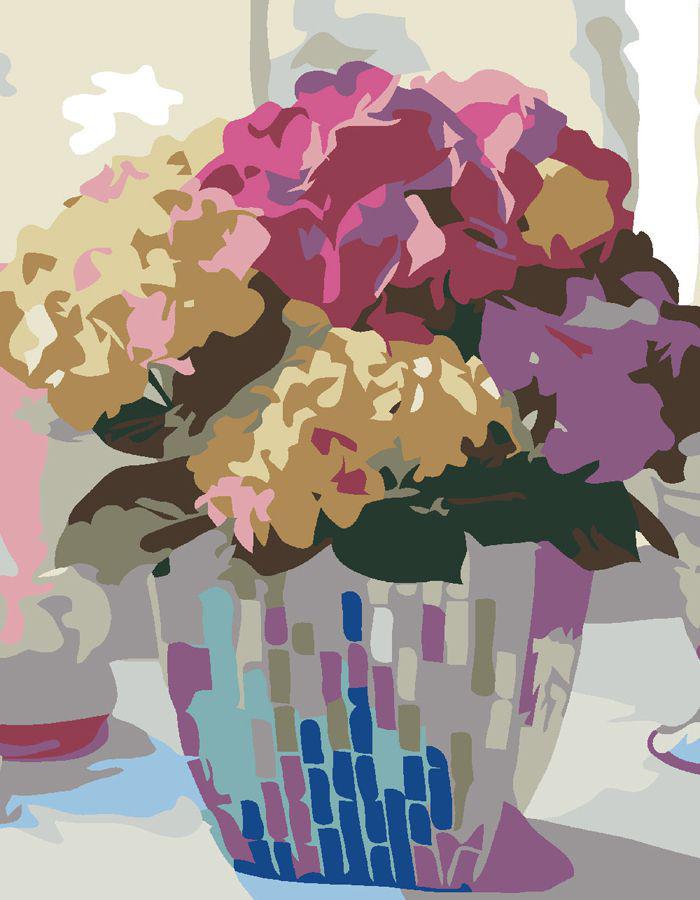 Картина по номерам Rosa Start Нежные гортензии 35x45 см (Az1-4823098515098)