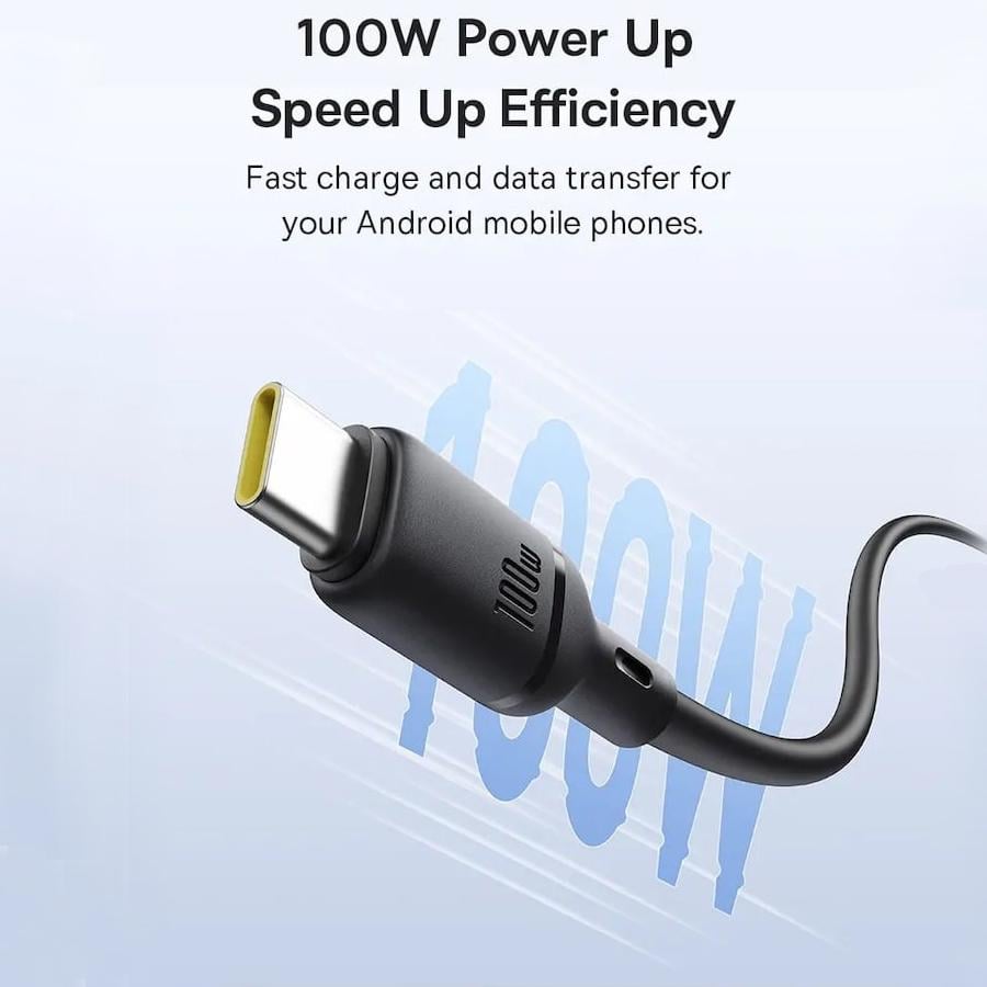 Кабель USB Type-C BASEUS Silky Series Fast Charging 100W 1 м Black (P10377703113-00) - фото 4 Кабель USB Type-C BASEUS Silky Series Fast Charging 100W 1 м Black (P10377703113-00) - фото 4