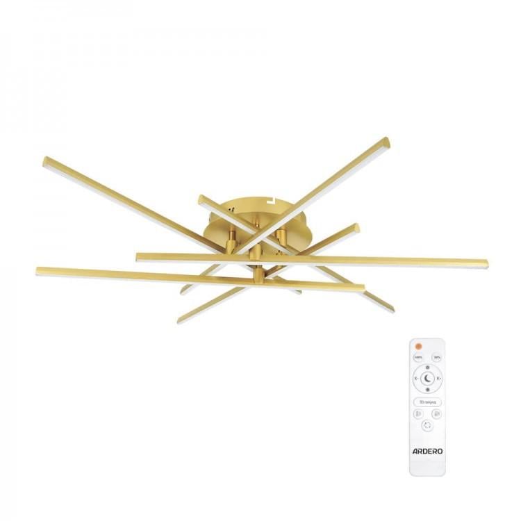 Світильник світлодіодний Ardero AL6480 90W 3000K-6000K 4500Lm TEO Золотий (27854518)