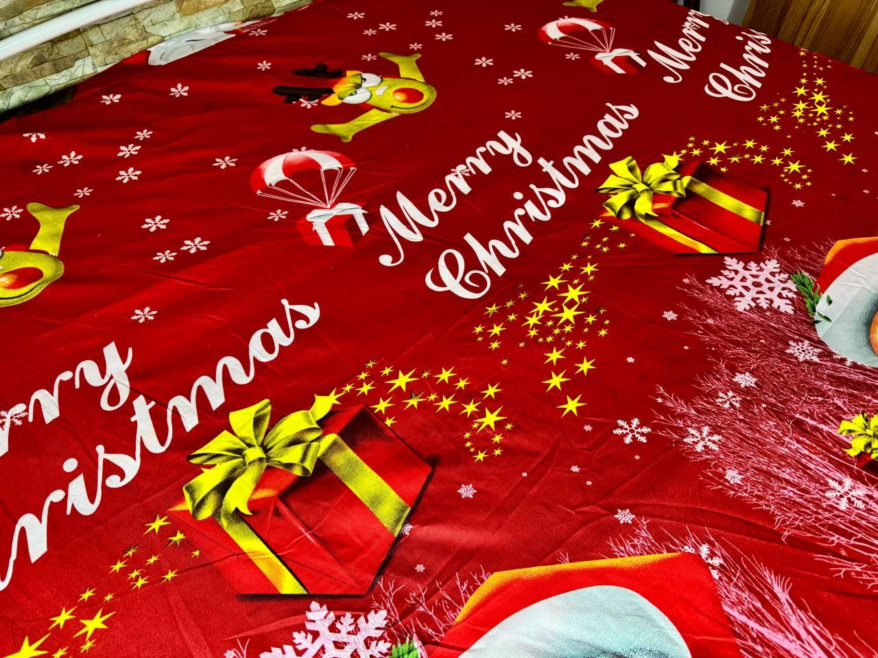 Простынь на резинке Новогодняя из сатина 180х200 см (S-NY-2/WP/x180) - фото 4 Простынь на резинке Новогодняя из сатина 180х200 см (S-NY-2/WP/x180) - фото 4