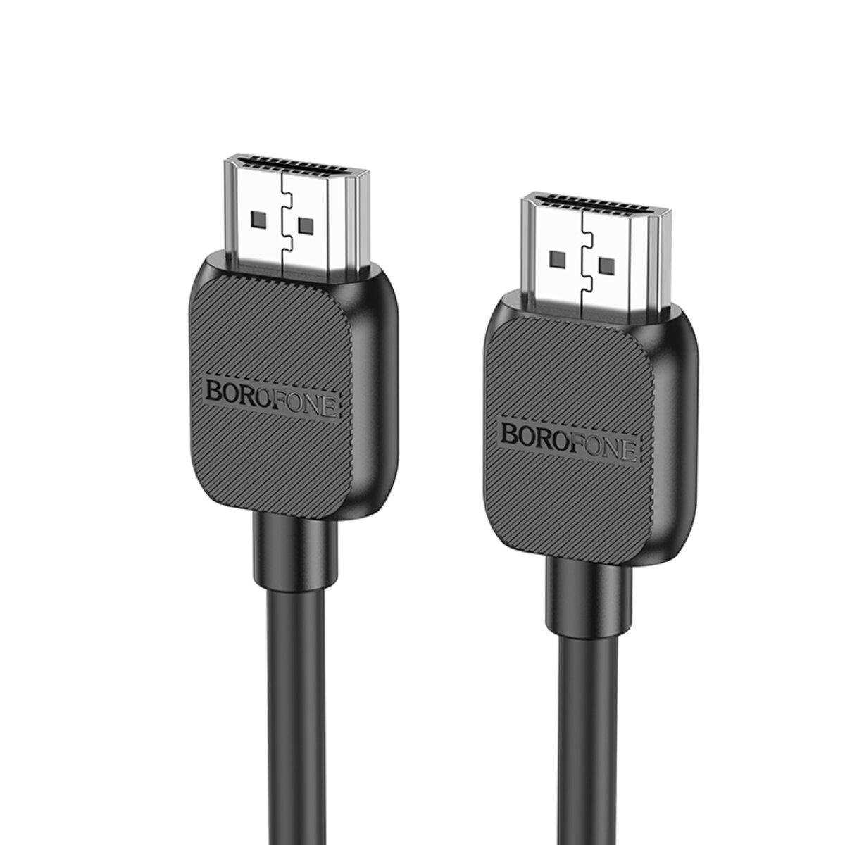 Кабель для відеосинхронізації Borofone BUS02 Vivido HDTV 2.0 4K HD data cable 300 см Black (602193) - фото 1