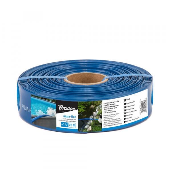 Шланг плоский Bradas WP1 PE/EVA в комплекті з хомутом AQUA-FLAT 1 1/4" 30 м