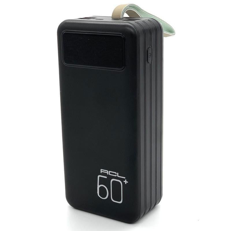 Повербанк-фонарь TX60 60000 mAh 4 USB Black