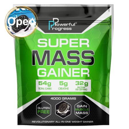 Гейнер высокобелковый для набора массы Powerful Progress Mass Gainer Орео 4 кг (7449) - фото 1