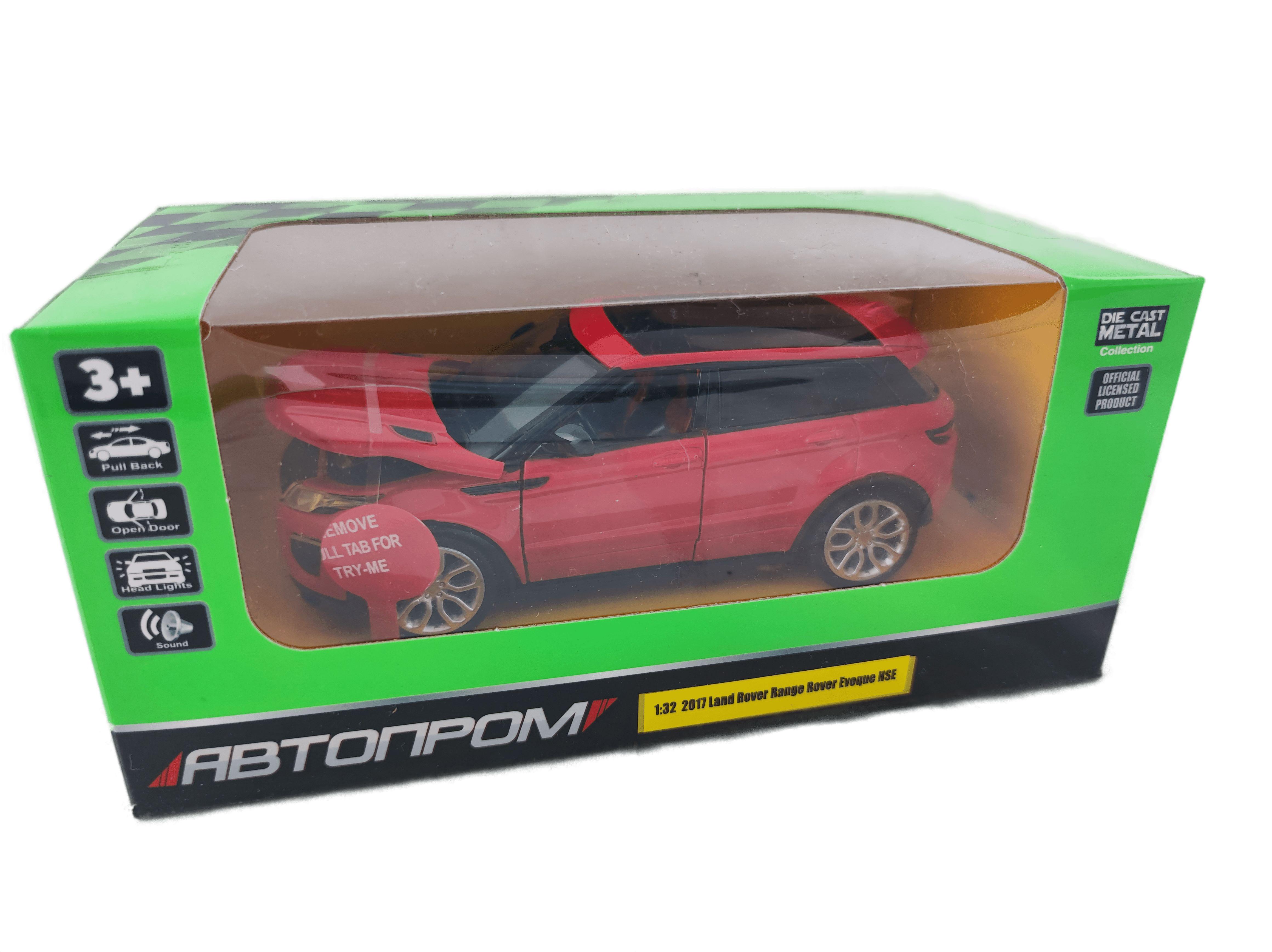 Машинка игрушечная металлическая Автопром Range Rover Evoque HSE Красный (140179)