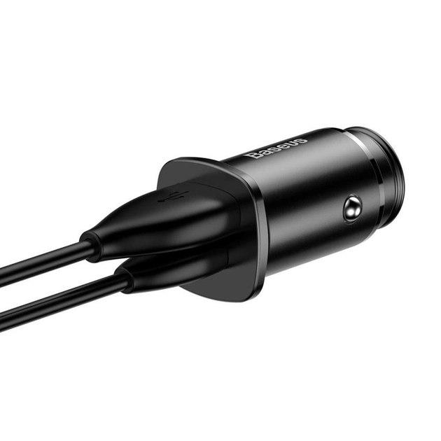 Зарядное устройство для телефона в автомобиль Baseus PPS Car Charger 30W PD3.0 QC4.0+ Black (CCALL-AS01) - фото 2 Зарядное устройство для телефона в автомобиль Baseus PPS Car Charger 30W PD3.0 QC4.0+ Black (CCALL-AS01) - фото 2