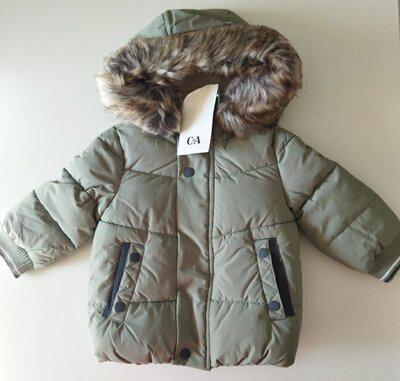 Куртка дитяча C&A стьобана з капюшоном зі штучним хутром на 6-9 міс. - фото 4 Куртка дитяча C&A стьобана з капюшоном зі штучним хутром на 6-9 міс. - фото 4