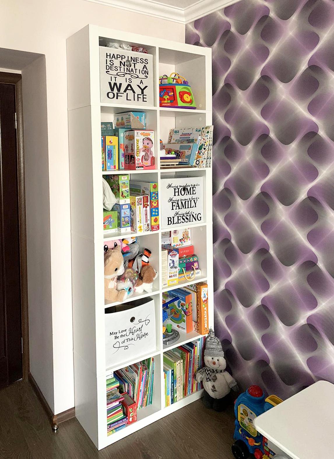 Шафа модульна у дитячу кімнату Inteo Мікс 2х6 2208х792х290 мм товщина корпусу 50 мм Білий