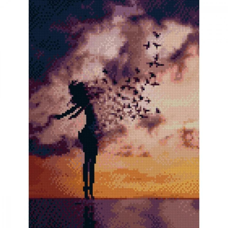 Алмазная мозаика Strateg Свободная душа 30х40 см (HX070)