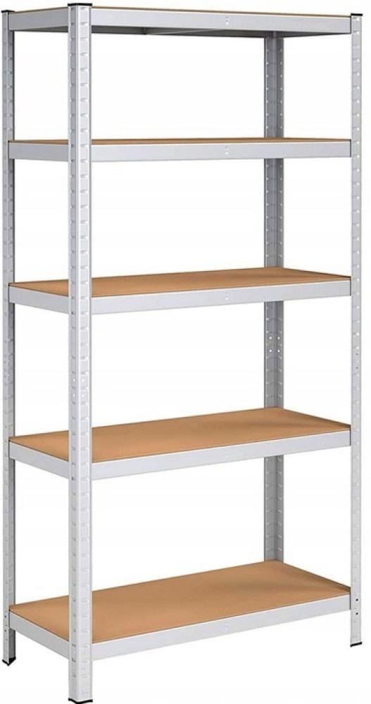 Стелаж складський 180х90х30 см з 5 полицями МДФ розбірний металевий Siker