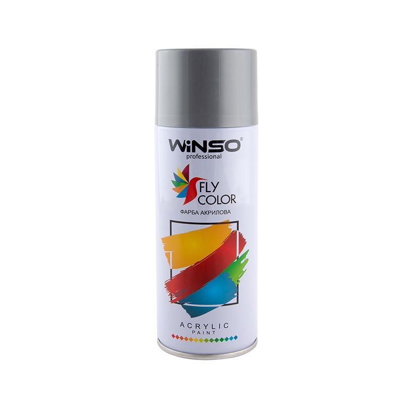 Краска акриловая WINSO Spray 450 мл Серебряный металлик (DIAMOND SILVER)