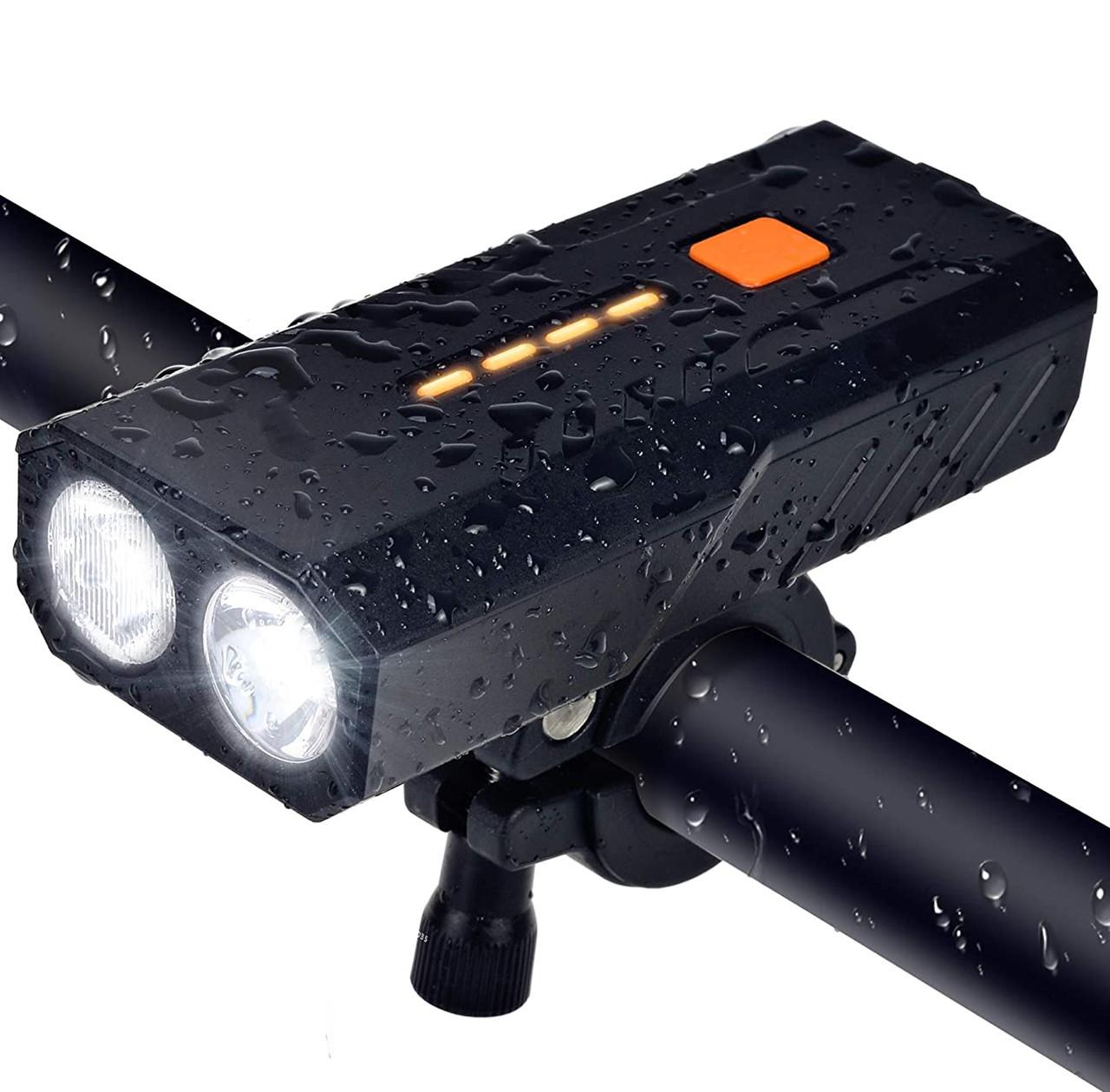 Ліхтар велосипедний Bike Light BC25 Pro із функцією Powerbank передня фара з кріпленням на кермо