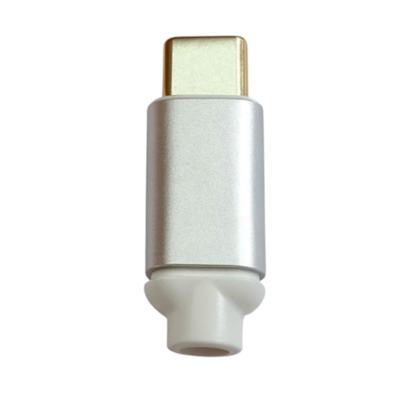 Кабельний роз'єм I-Taki USB Type-C позолочені контакти 24К USB-CM3Y металевий корпус 1 шт. Сріблястий (000049414)