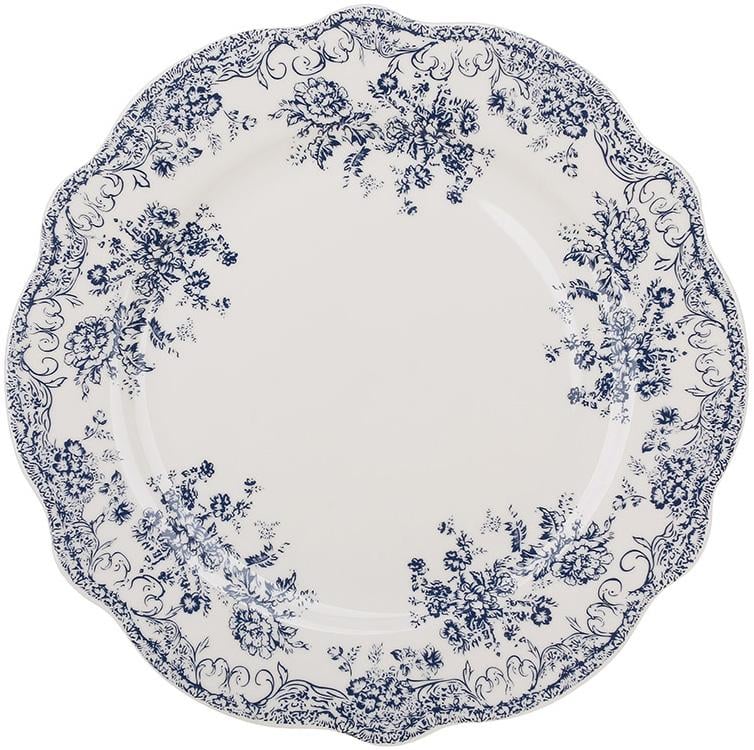 Набір тарілок порцелянових англійська троянда 6 шт. 19 см