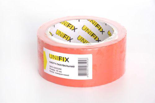 Лента упаковочная клейкая UNIFIX 45 мм 50 м Оранжевый