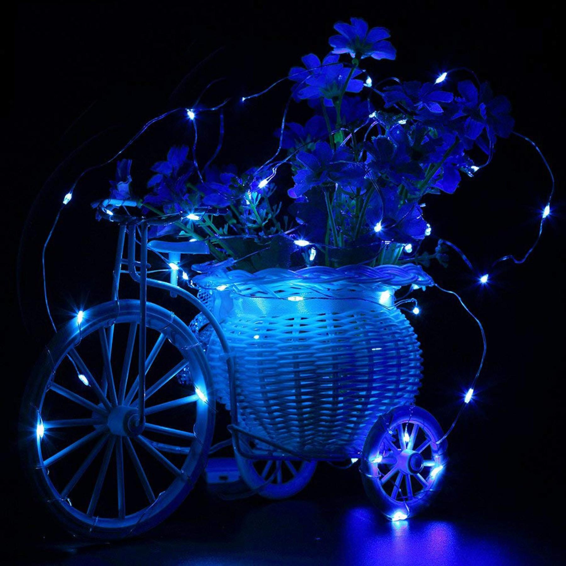 Гірлянда на батарейках Springos 20 LED 1,9 м Blue (CL0007) - фото 4 Гірлянда на батарейках Springos 20 LED 1,9 м Blue (CL0007) - фото 4