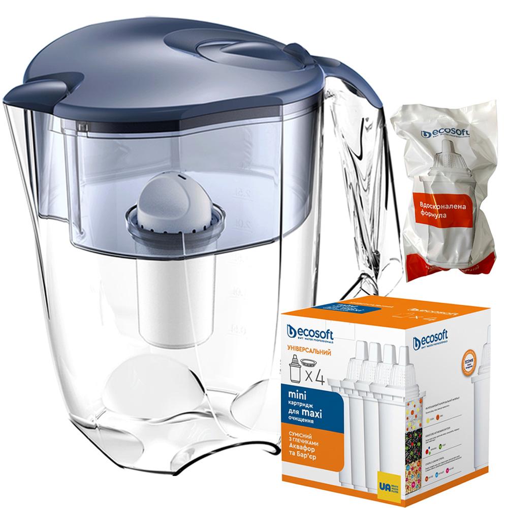 Фильтр-кувшин ECOSOFT Maxima и 5 картриджей Сапфировый (30658631) Фильтр-кувшин ECOSOFT Maxima и 5 картриджей Сапфировый (30658631)