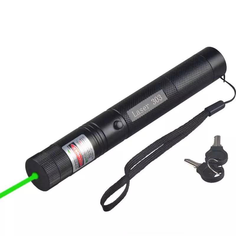 Лазерная указка высокой мощности Laser 303 с зеленым лучом и ключом Лазерная указка высокой мощности Laser 303 с зеленым лучом и ключом