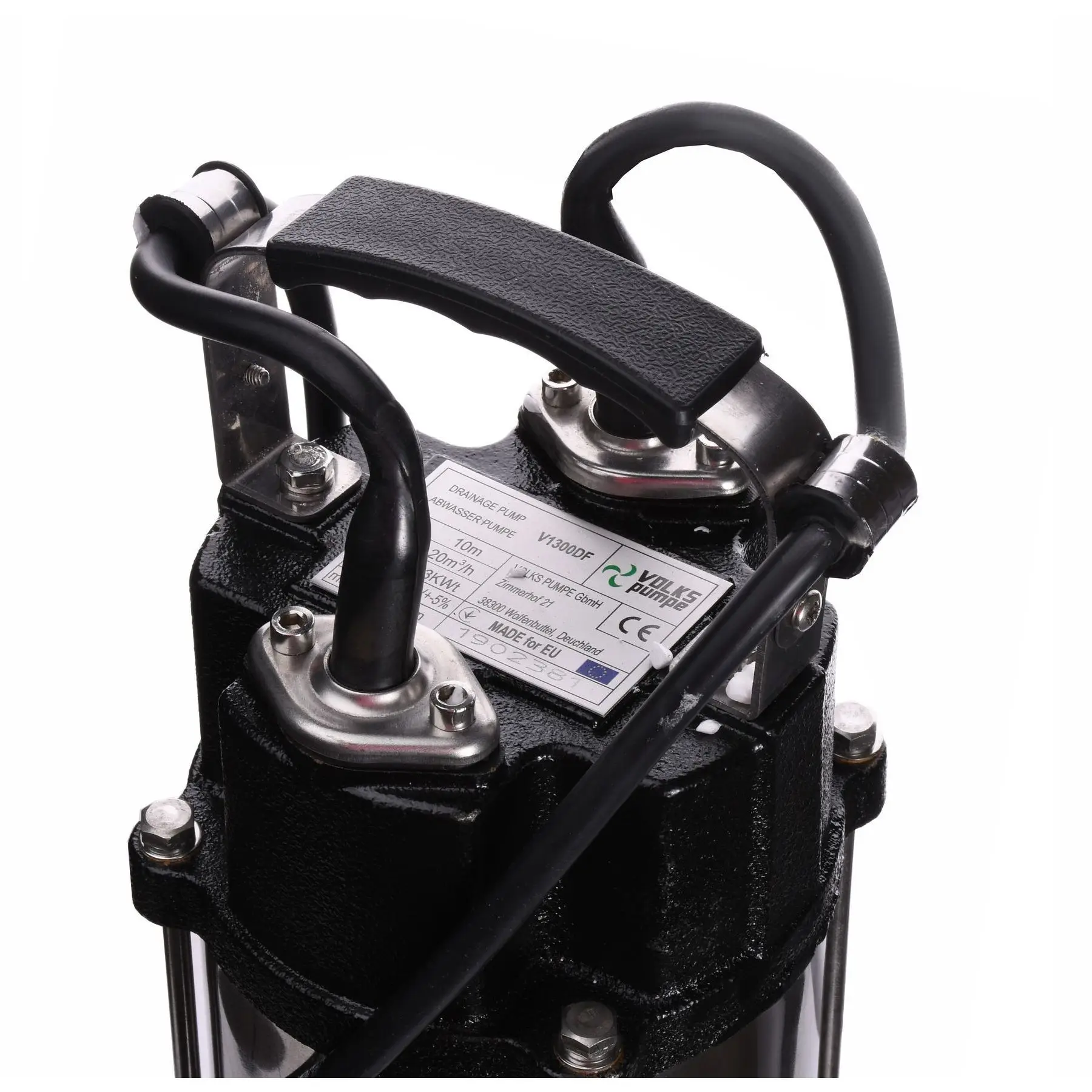 Насос фекальний VOLKS V1300 DF з ріжучим механізмом 1,3 кВт (GSR-000013623) - фото 2