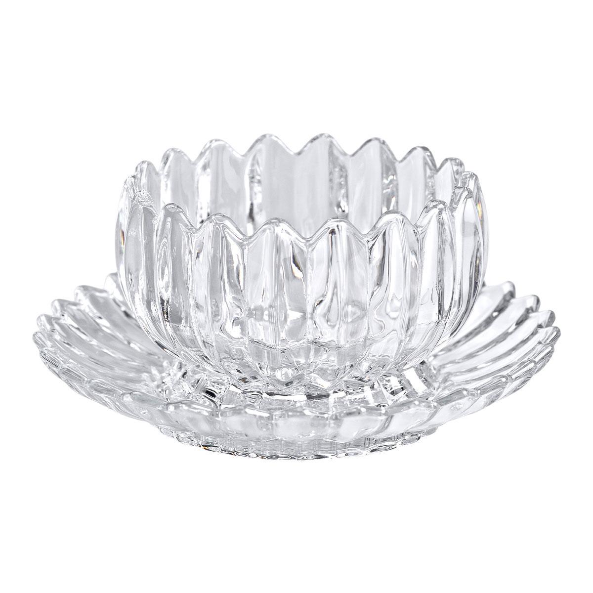 Набір піал із блюдцем для десертів HP-YH-6 зі скла 300 мл 6 шт. (A-033609) - фото 5