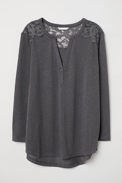 Лонгслив H&M 613456П XS Графитовый