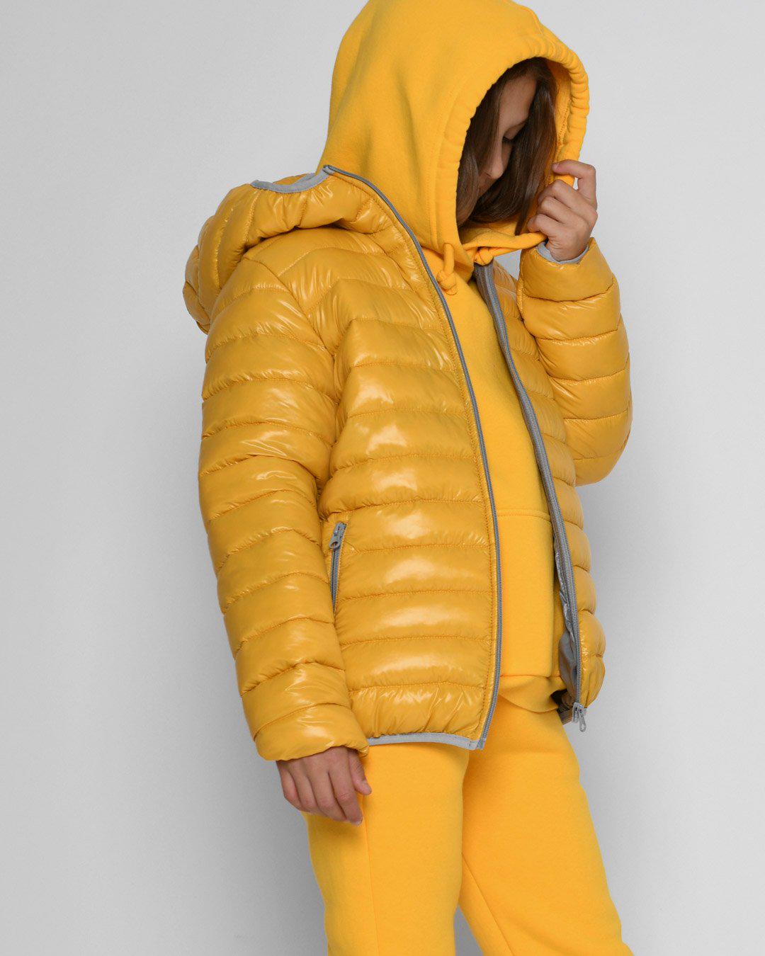 Куртка X-Woyz DT-8340-6 р. 40 Желтый (2000002435921) - фото 4 Куртка X-Woyz DT-8340-6 р. 40 Желтый (2000002435921) - фото 4