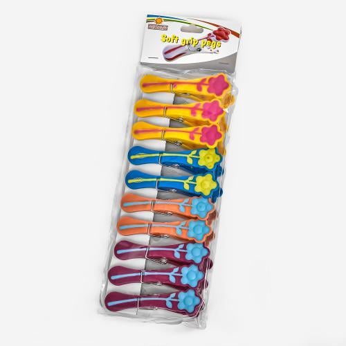 Прищепка бытовая 10 шт. 9х3х2 см (R89629)