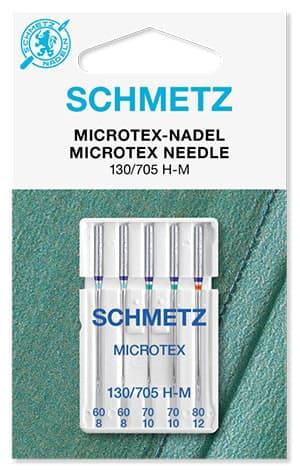 Игла Microtex 130/705 H-M №60 2 шт. 70 2 шт. 80 1 шт. с тонким острием SCHMETZ бытовой швейной машинки