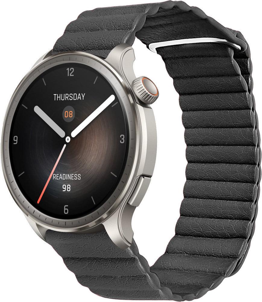 Ремешок кожаный Genis для Amazfit Balance Black (37221-2B)