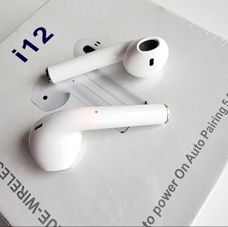 ᐉ Беспроводные Bluetooth наушники i12 TWS с кейсом Белый • Купить в ...