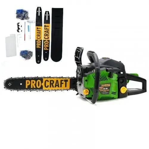 Бензопила ProCraft 2 4,1 кВт 2 шины 2 цепи (GS50) Бензопила ProCraft 2 4,1 кВт 2 шины 2 цепи (GS50)