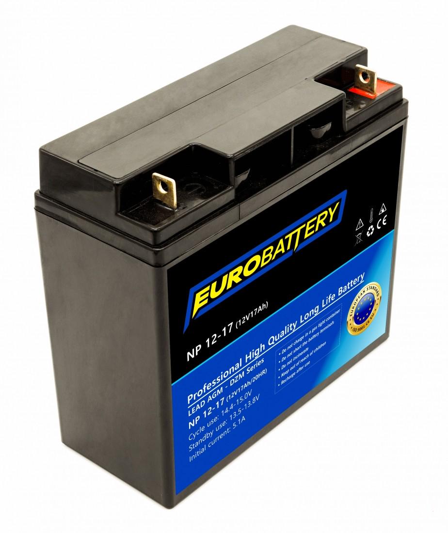 Аккумулятор для ИБП EuroBattery AGM NP 12-17 DZM 12V 17Ач (836)