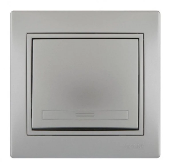 Выключатель Lezard Mira Серый (26255481)