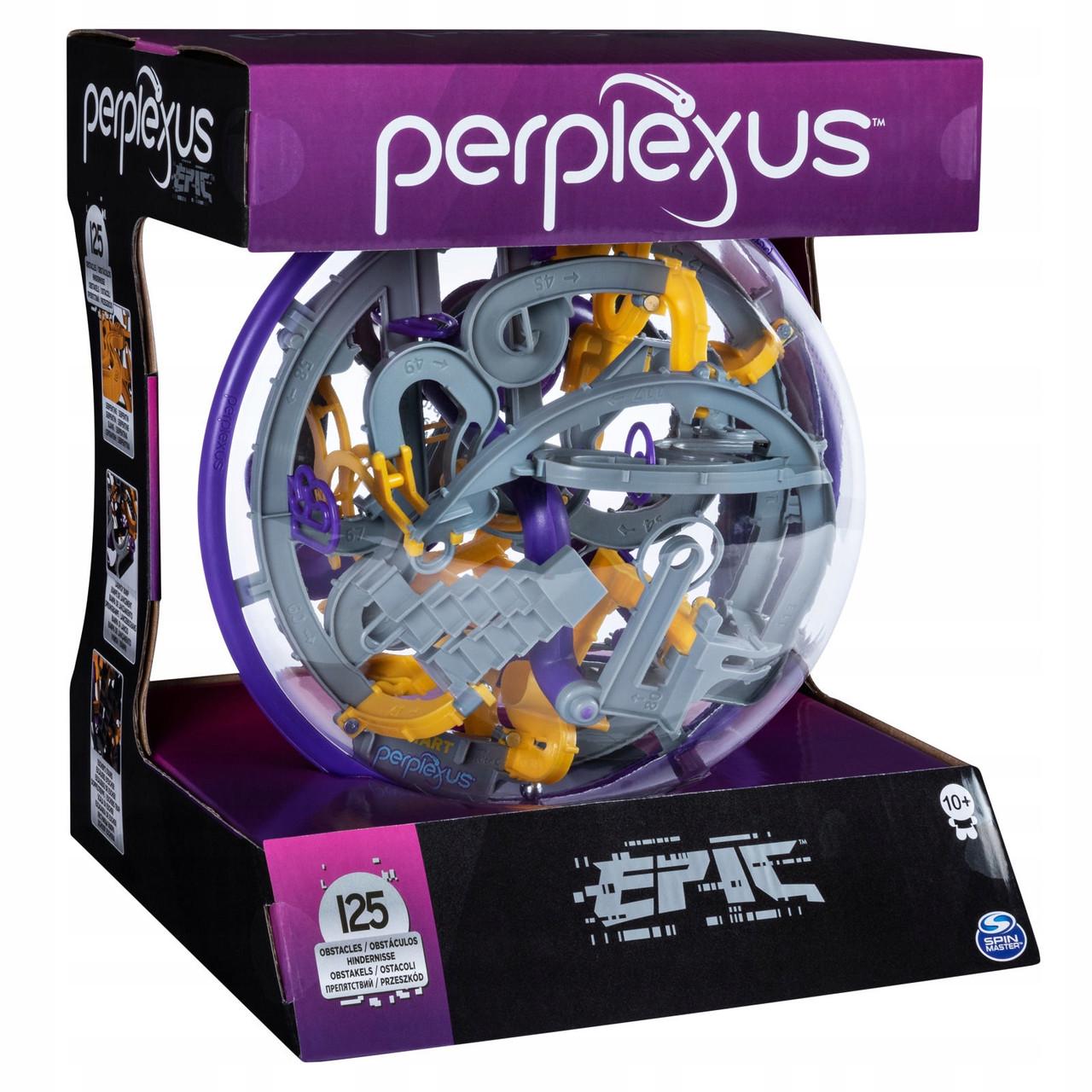Гра на спритність логічна Spin Master Perplexus Epic 6053141 3D Куля-лабіринт - фото 1 Гра на спритність логічна Spin Master Perplexus Epic 6053141 3D Куля-лабіринт - фото 1