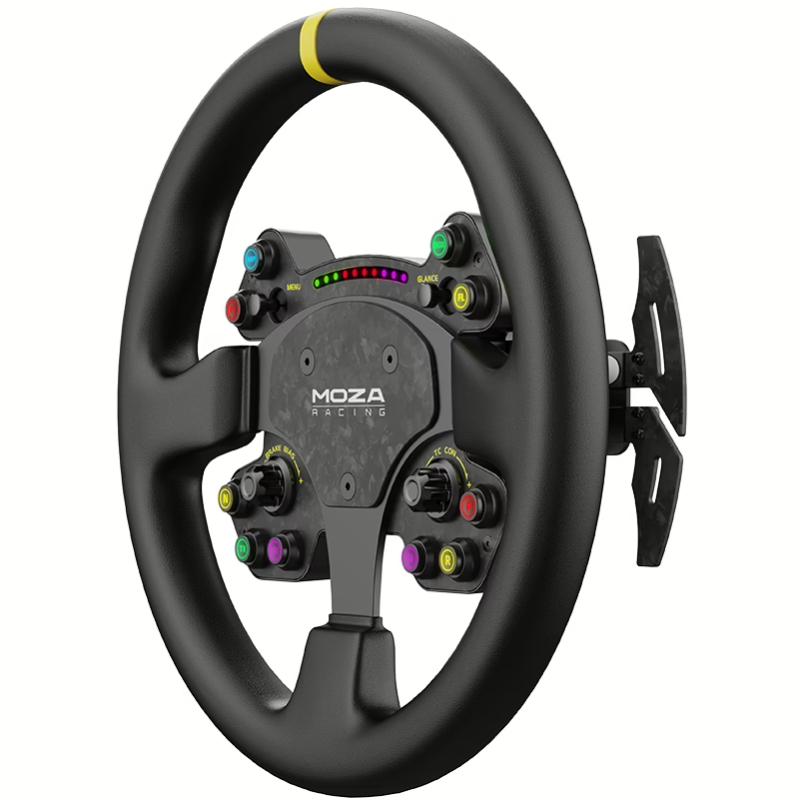 Ігрове кермо Moza Racing RS V2 Steering для PC 33 см 10кн R GB Black (RS25) - фото 2