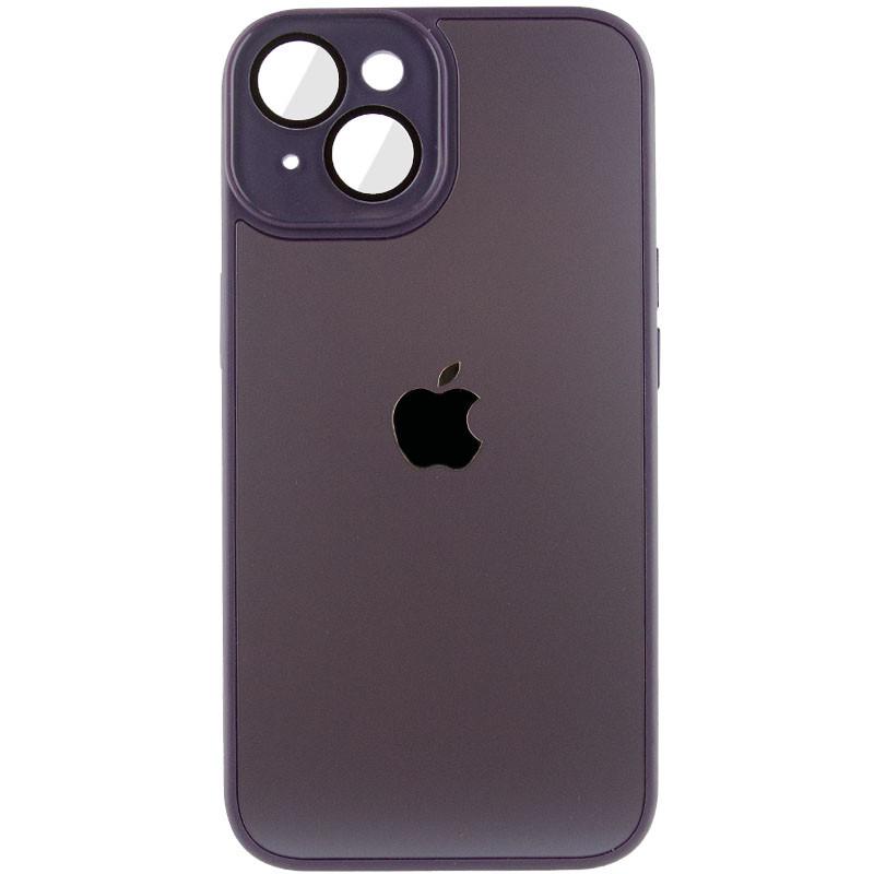 Противоударный Чехол TPU+Glass Sapphire Midnight для Apple iPhone 13 (6.1") Фиолетовый / Deep Purple