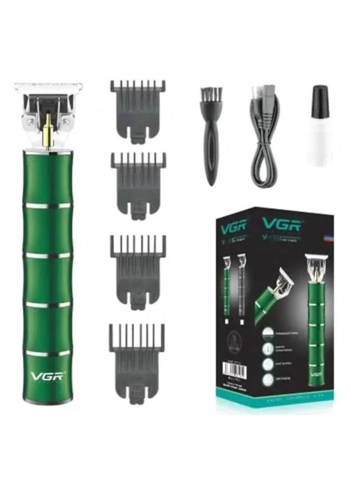 Машинка для стрижки волосся VGR V-193 акумуляторна Зелений (V-193)