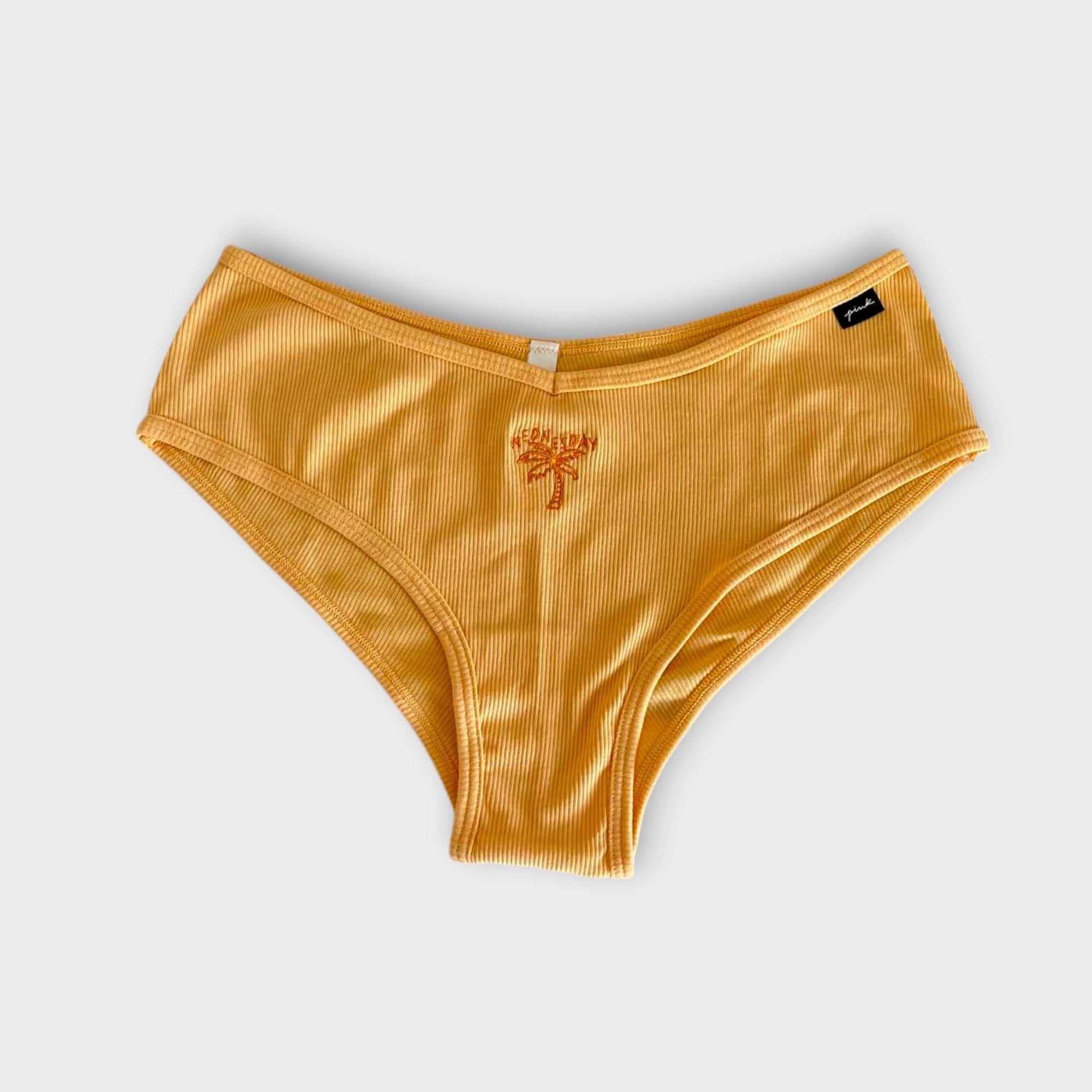 Трусики чики Victoria's Secret PINK Cotton Cheekster Panty L Оранжевый (23231а)