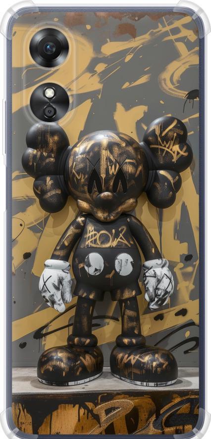 Чехол на Oppo A17 Bronze kaws (6097sp-2954-42517)