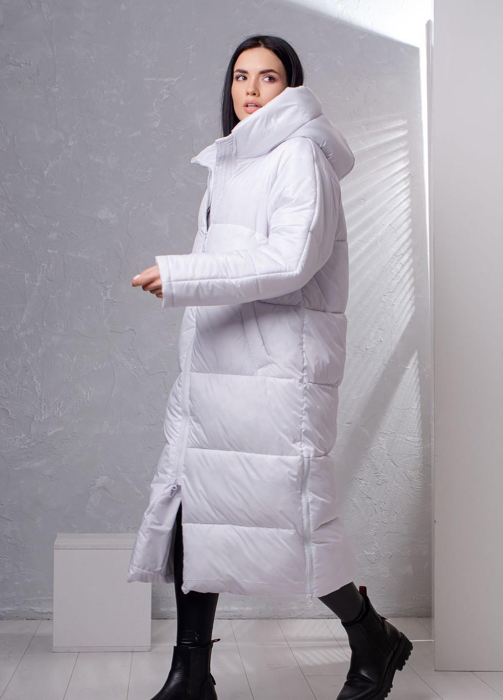 Куртка-пуховик жіноча зимова к-010 мікс довга на пуху р. 38-40 Білий (31410386) Куртка-пуховик жіноча зимова к-010 мікс довга на пуху р. 38-40 Білий (31410386)