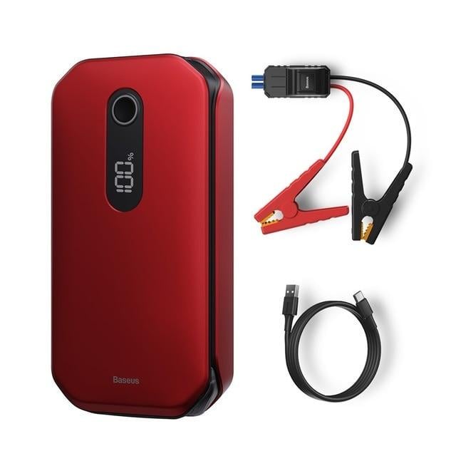 Устройство автомобильное пуско-зарядное Baseus CRJS03-09 Super Energy Pro Car Jump Starter 12000mAh Red