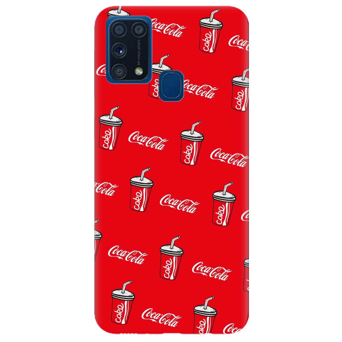 Силиконовый чехол Zorrov для Samsung Galaxy M31 - Coca Cola (14190060225099821)