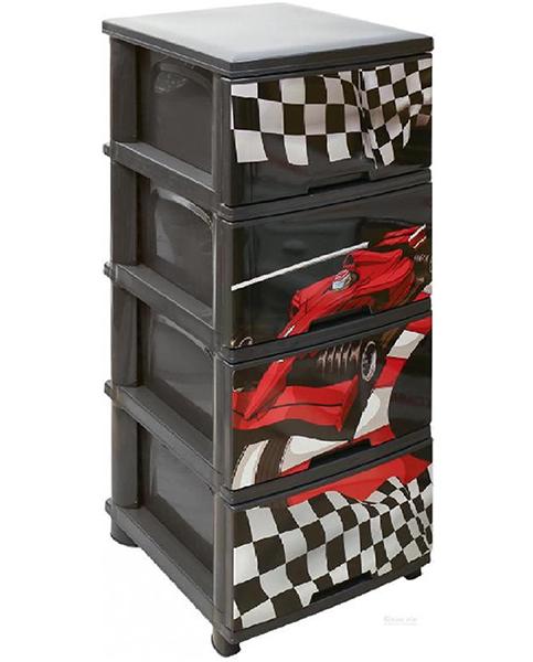 Комод пластиковий 4 ящики 90,5х46,5х39,5 Ралі (472762-Prob)