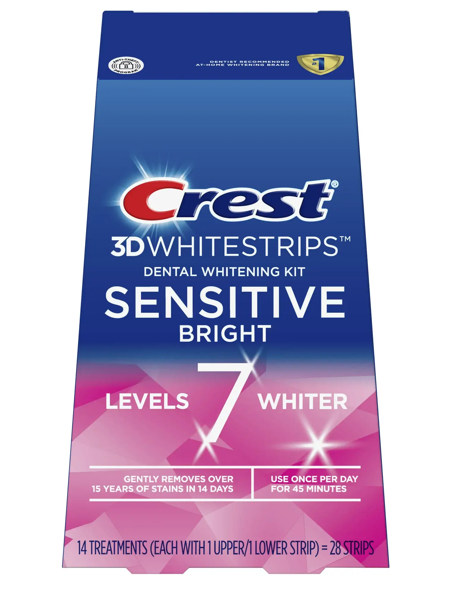 Смужки відбілюючі для чутливих зубів Crest 3D Whitestrips Sensitive 26 смужок (00008)