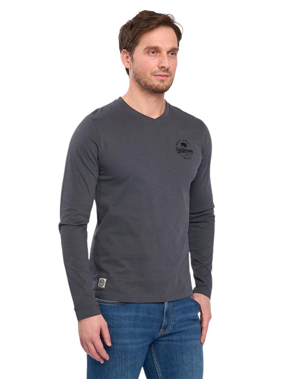 Лонгслів чоловічий Timeout 10173042.759 L Темно-сірий (5942723071880)