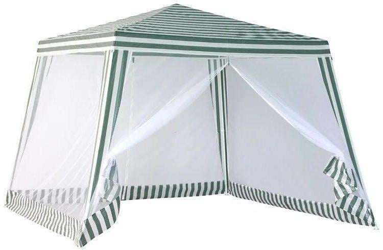 Шатер садовый с москитной сеткой Белый/Зеленый (P-bz-3010)